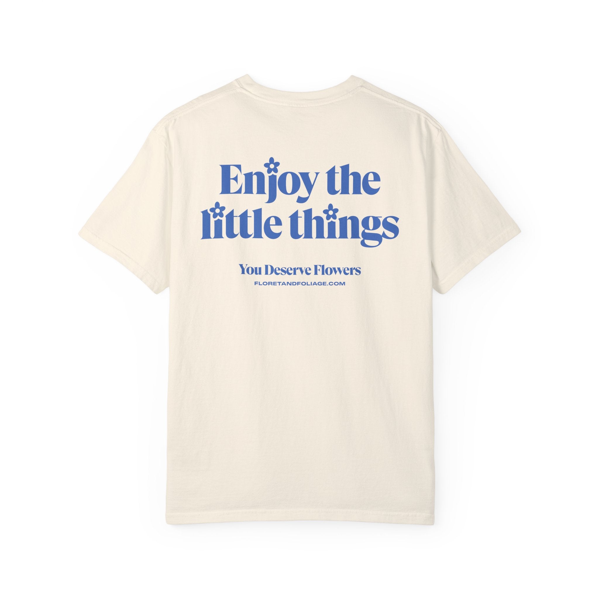 Enjoy the Little Things - Blue Floret + Foliage