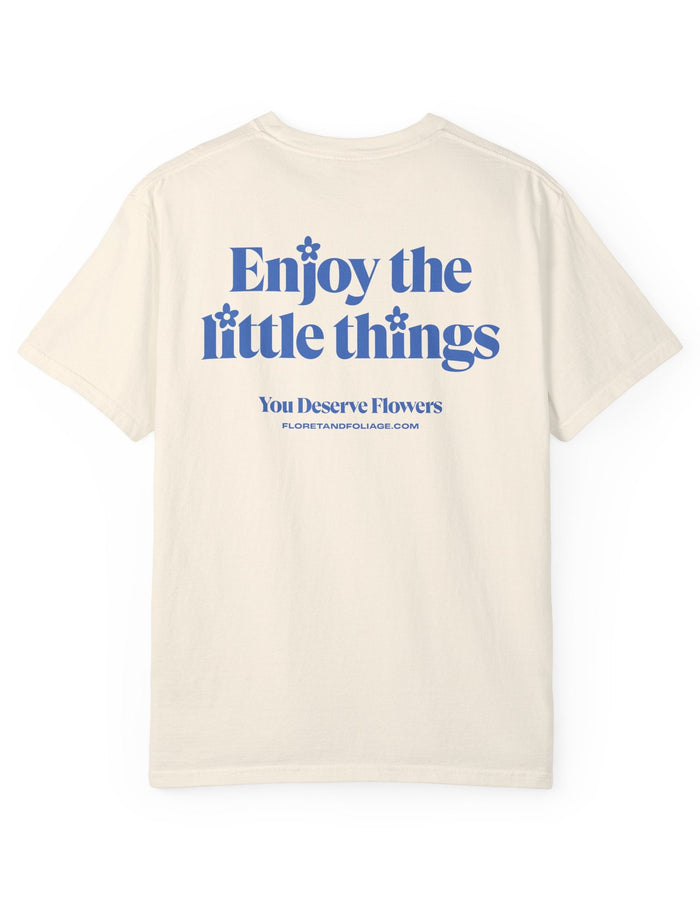 Enjoy the Little Things - Blue Floret + Foliage