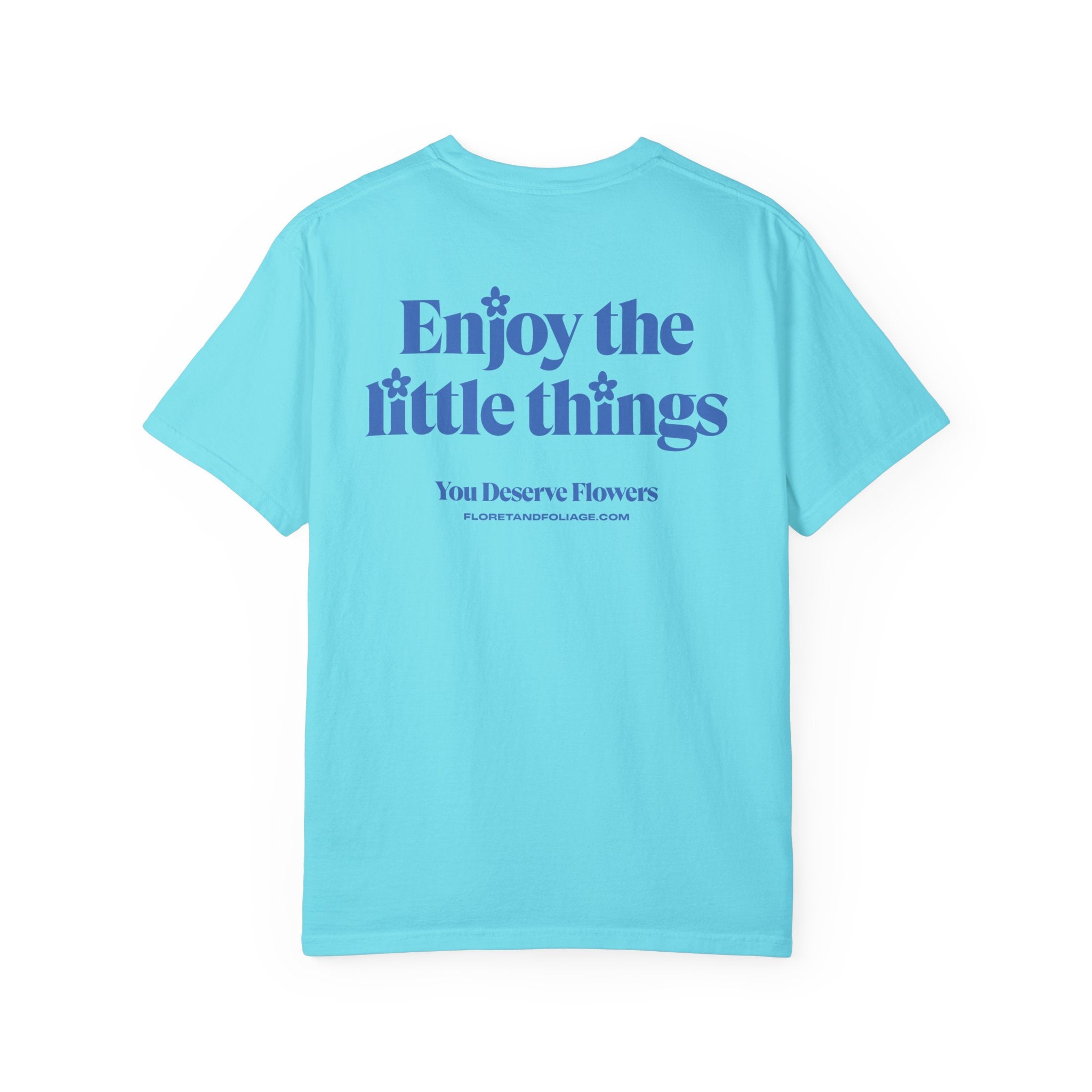 Enjoy the Little Things - Blue Floret + Foliage