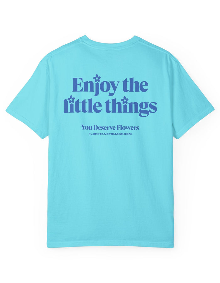 Enjoy the Little Things - Blue Floret + Foliage
