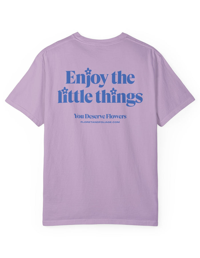 Enjoy the Little Things - Blue Floret + Foliage