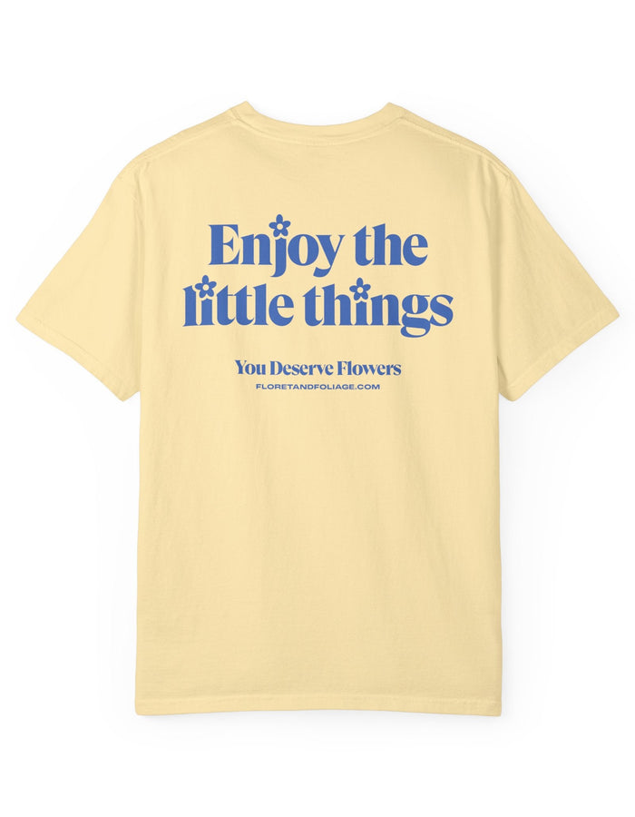 Enjoy the Little Things - Blue Floret + Foliage