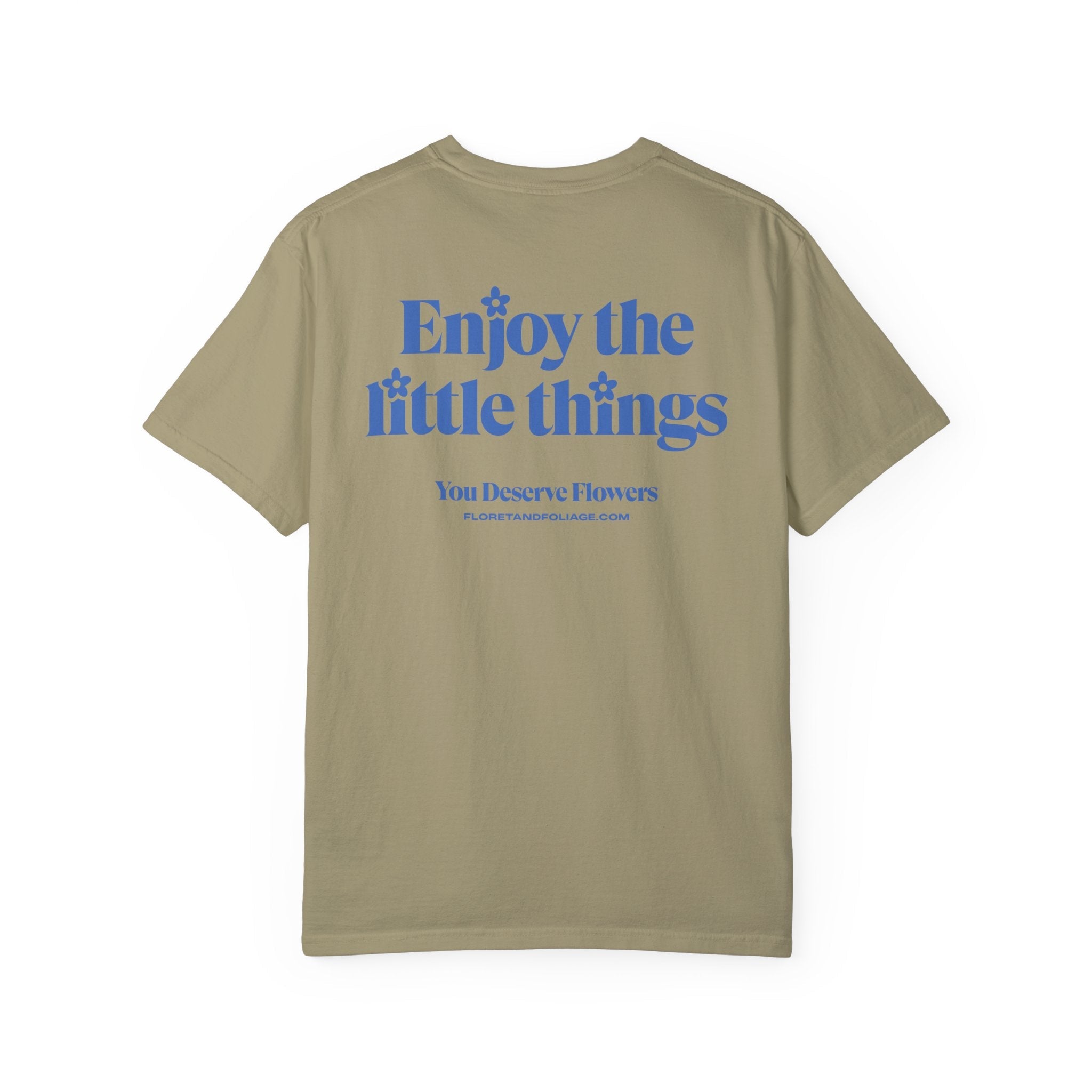 Enjoy the Little Things - Blue Floret + Foliage