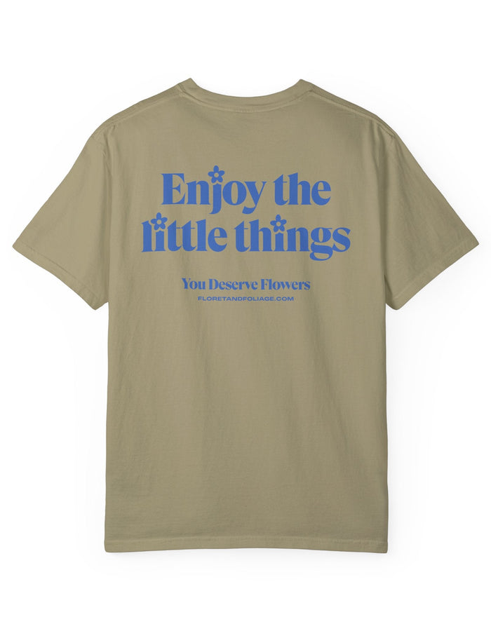Enjoy the Little Things - Blue Floret + Foliage