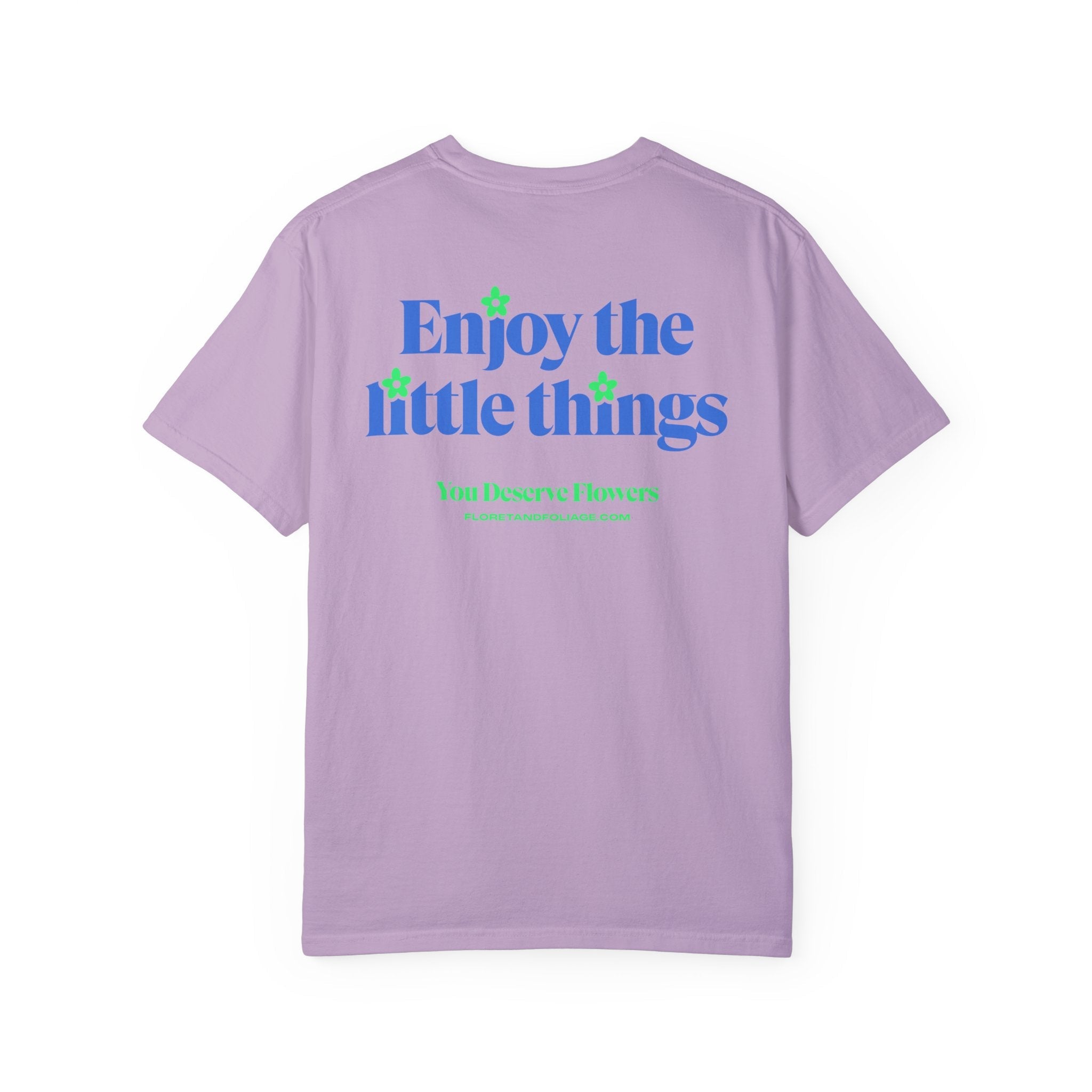 Enjoy the Little Things - Blue and Green Floret + Foliage