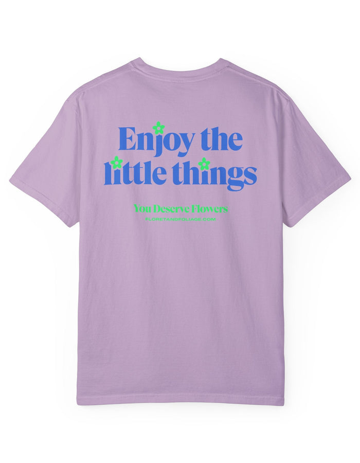 Enjoy the Little Things - Blue and Green Floret + Foliage