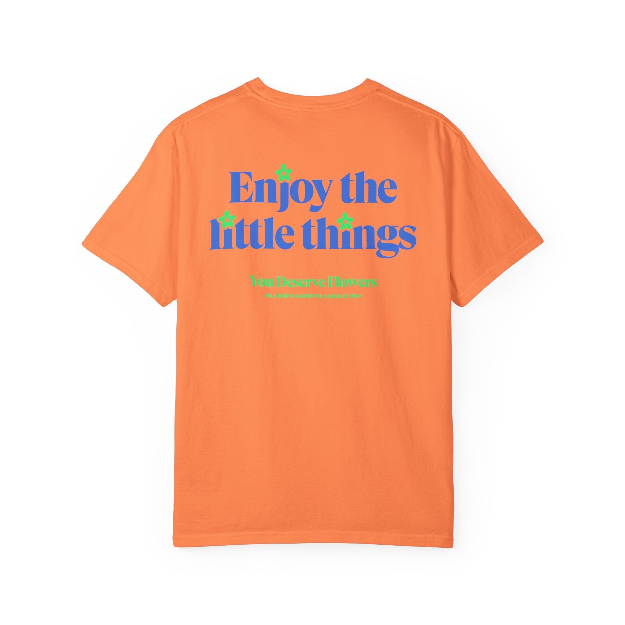 Enjoy the Little Things - Blue and Green Floret + Foliage