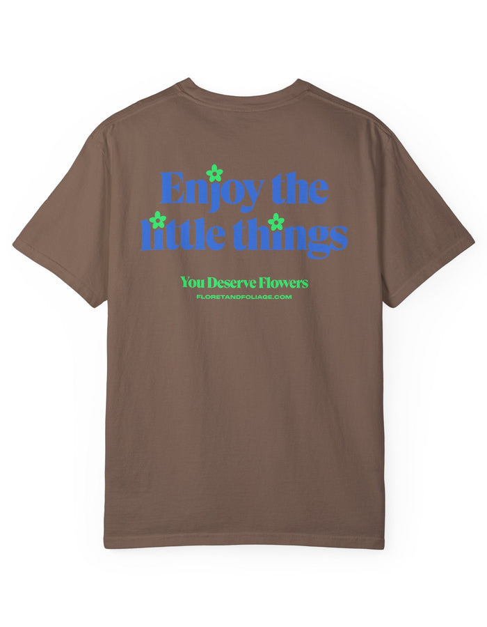 Enjoy the Little Things - Blue and Green Floret + Foliage