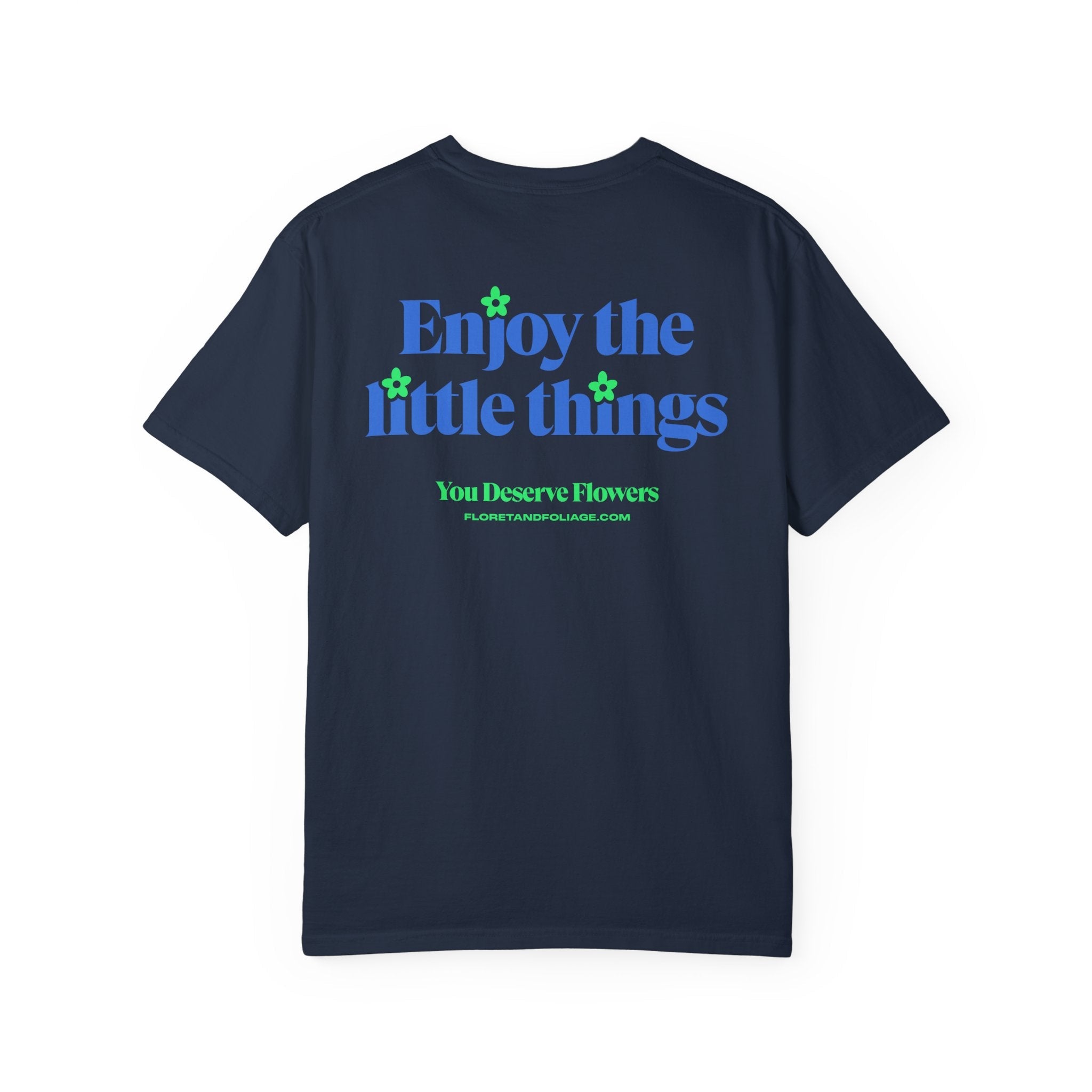 Enjoy the Little Things - Blue and Green Floret + Foliage