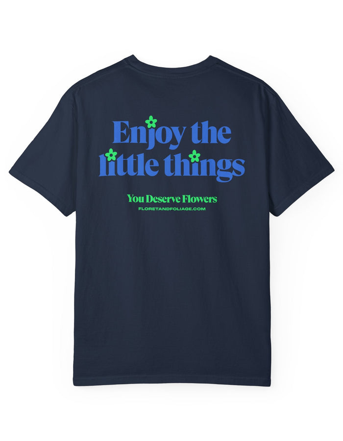 Enjoy the Little Things - Blue and Green Floret + Foliage