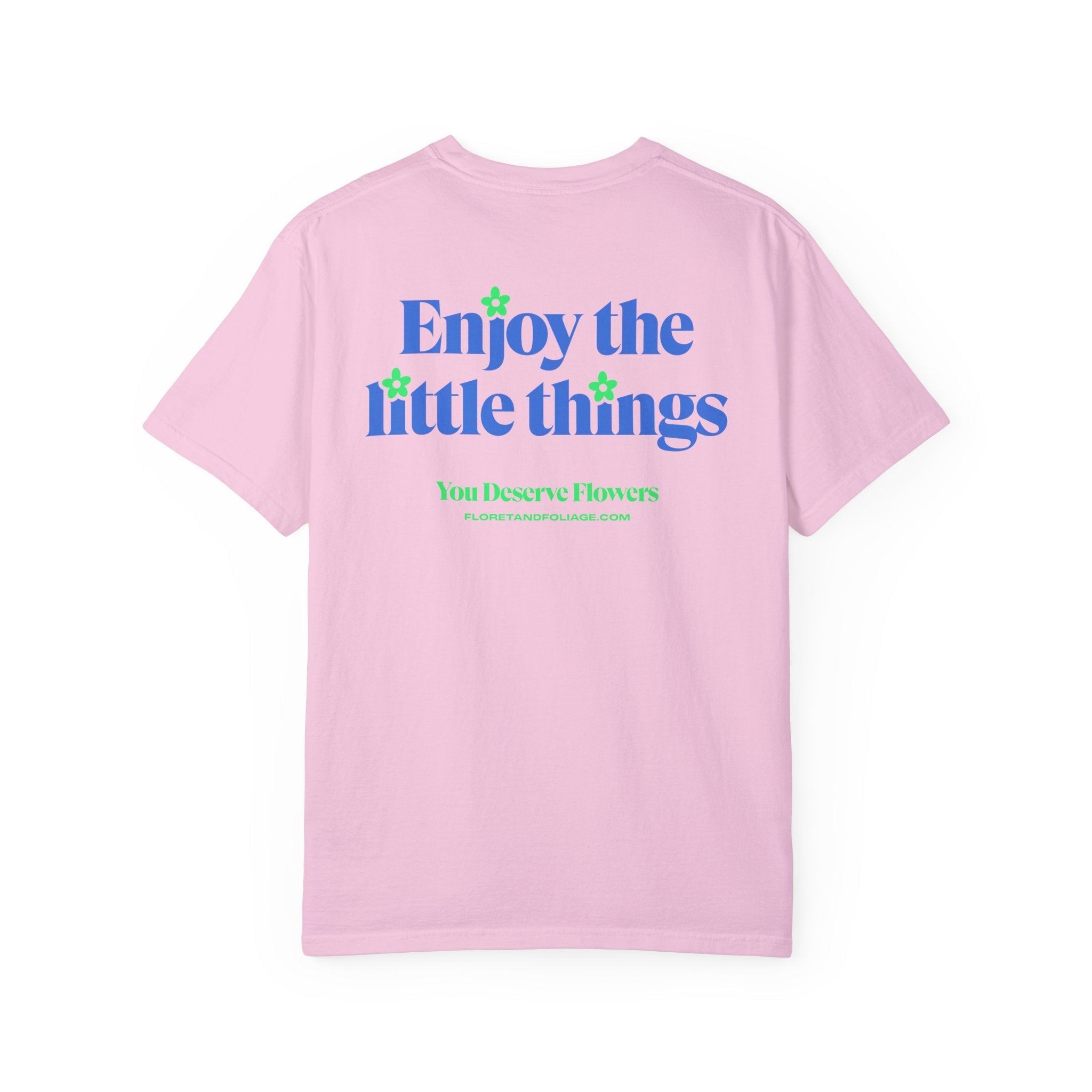 Enjoy the Little Things - Blue and Green Floret + Foliage