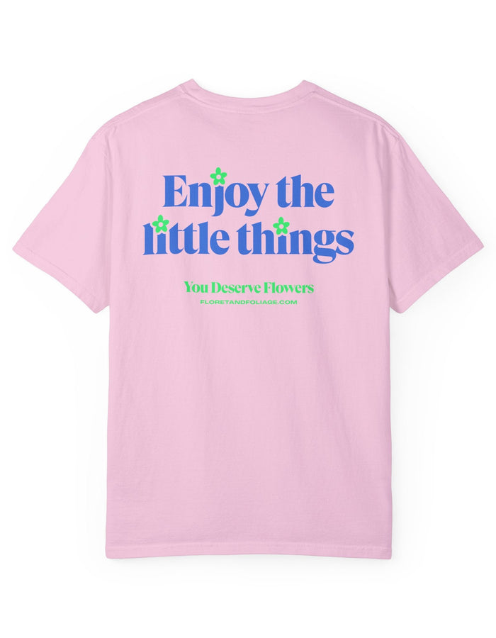 Enjoy the Little Things - Blue and Green Floret + Foliage