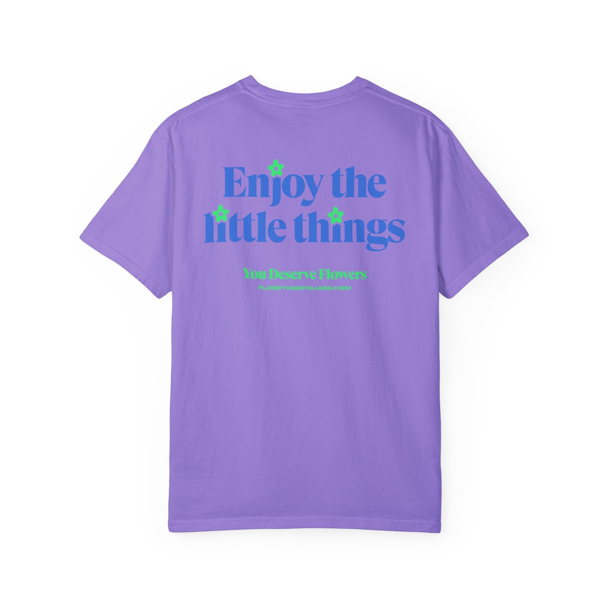 Enjoy the Little Things - Blue and Green Floret + Foliage