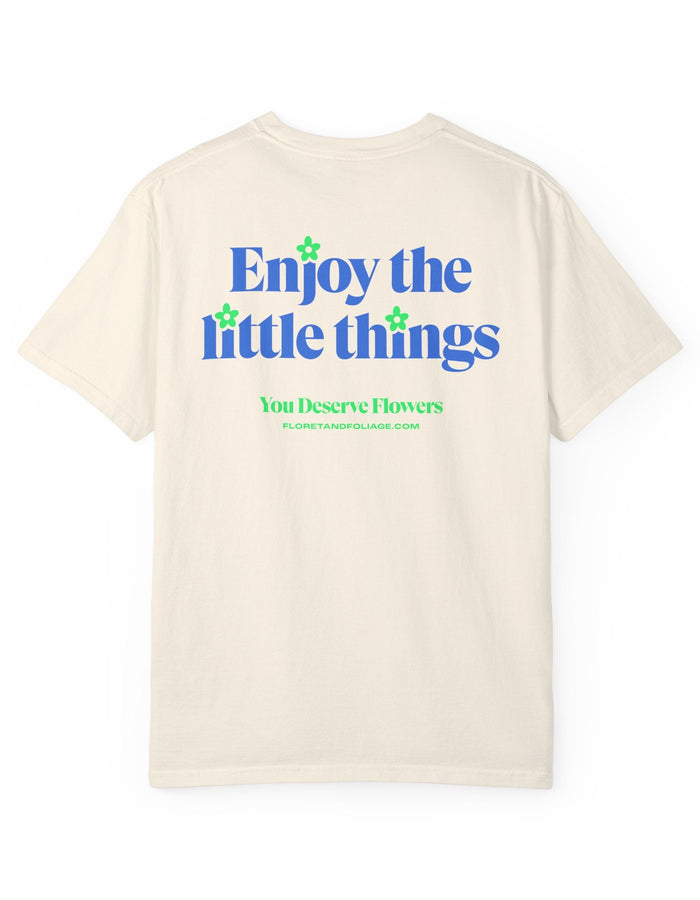 Enjoy the Little Things - Blue and Green Floret + Foliage