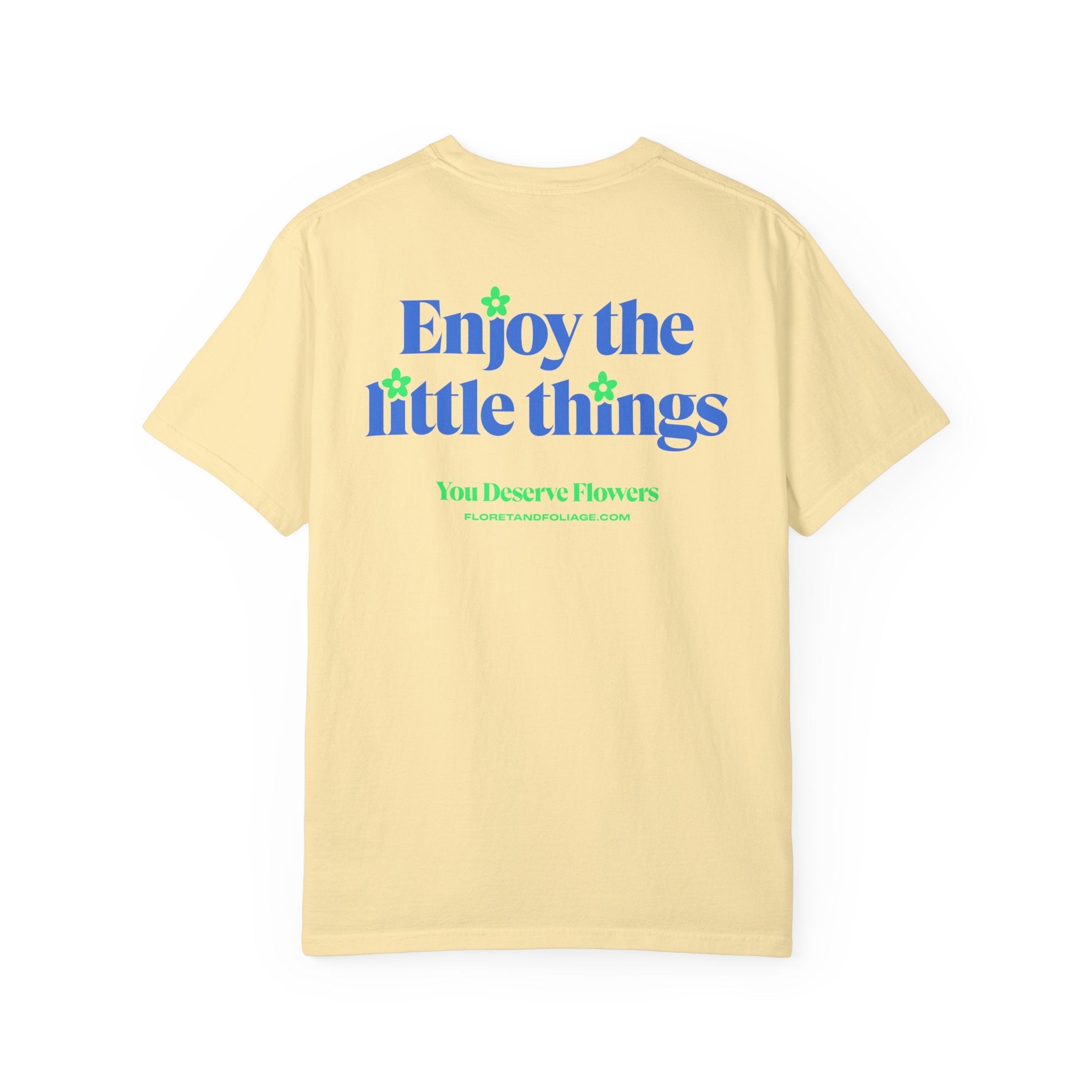 Enjoy the Little Things - Blue and Green Floret + Foliage