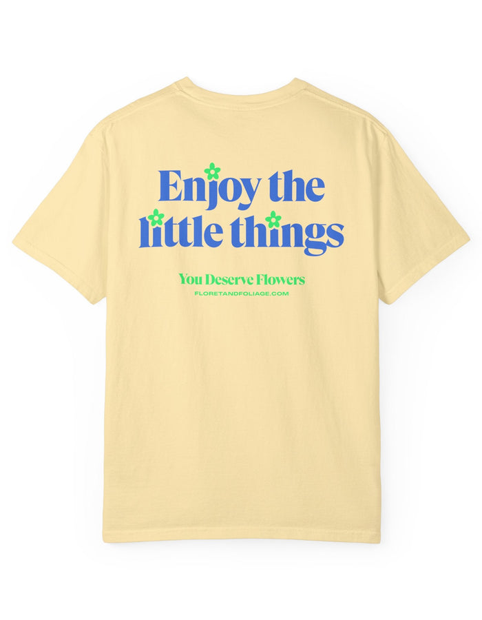 Enjoy the Little Things - Blue and Green Floret + Foliage