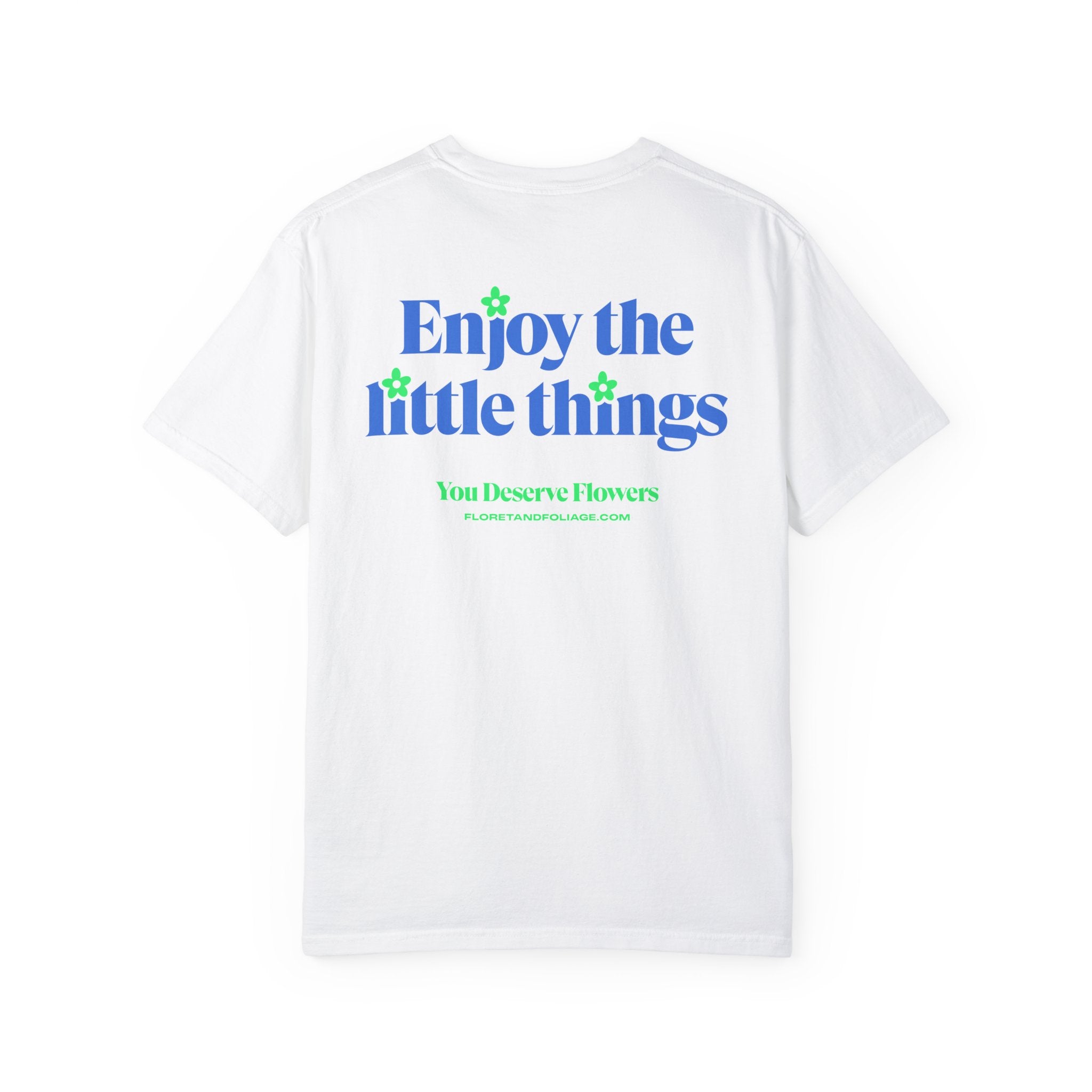 Enjoy the Little Things - Blue and Green Floret + Foliage