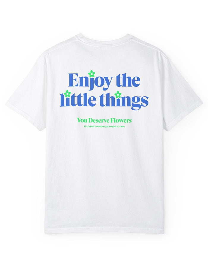 Enjoy the Little Things - Blue and Green Floret + Foliage