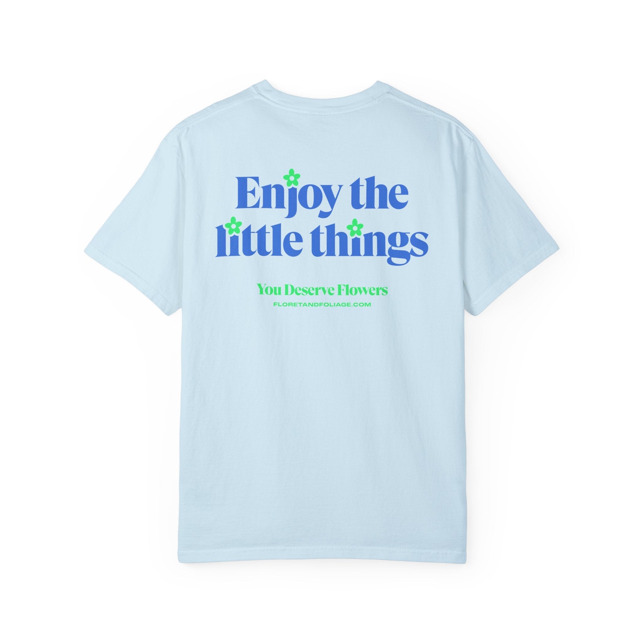 Enjoy the Little Things - Blue and Green Floret + Foliage