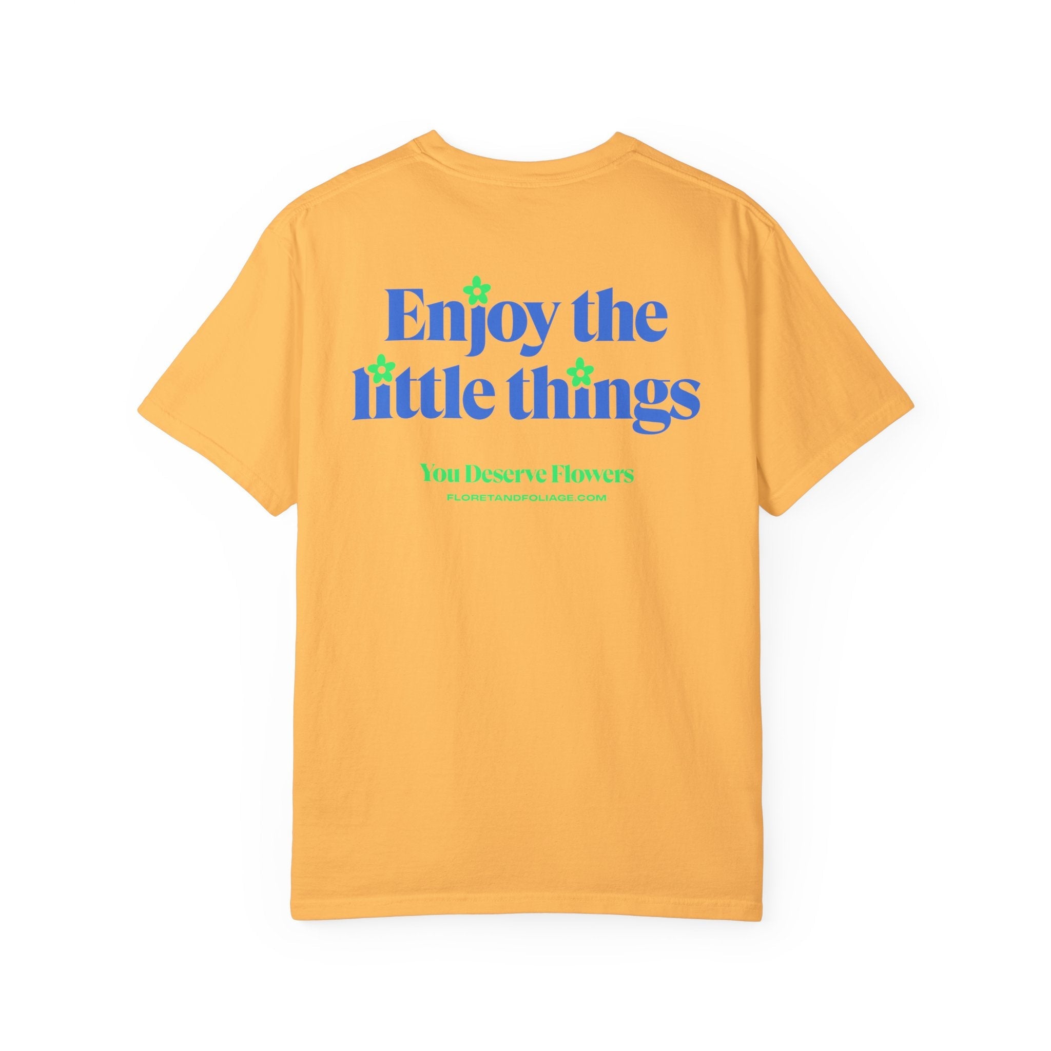 Enjoy the Little Things - Blue and Green Floret + Foliage
