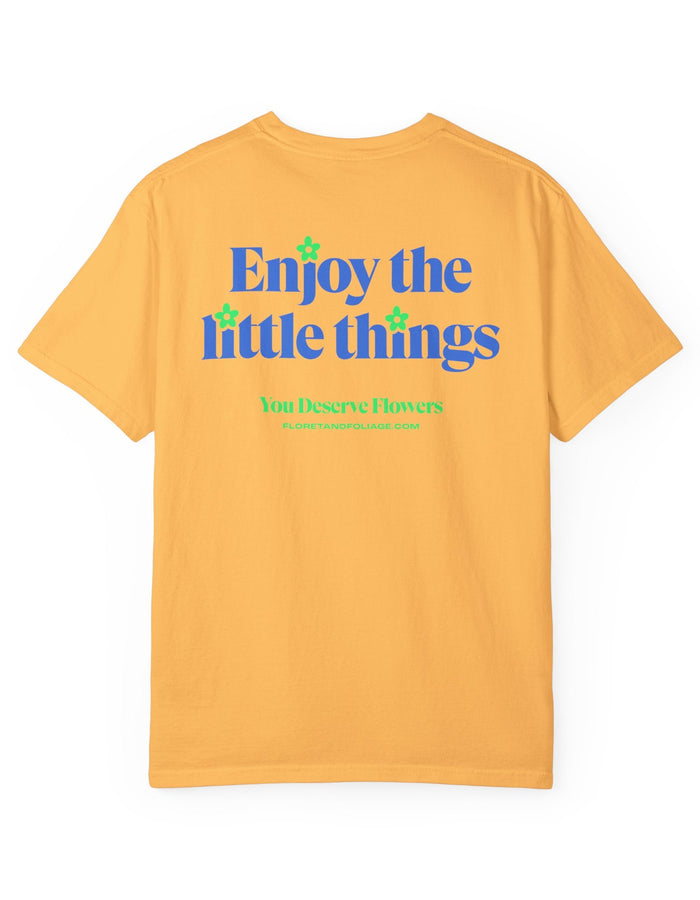 Enjoy the Little Things - Blue and Green Floret + Foliage