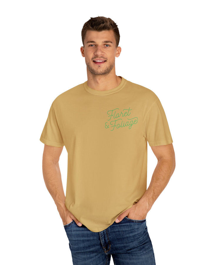 You Deserve Flowers - Green T-Shirt  Floret + Foliage