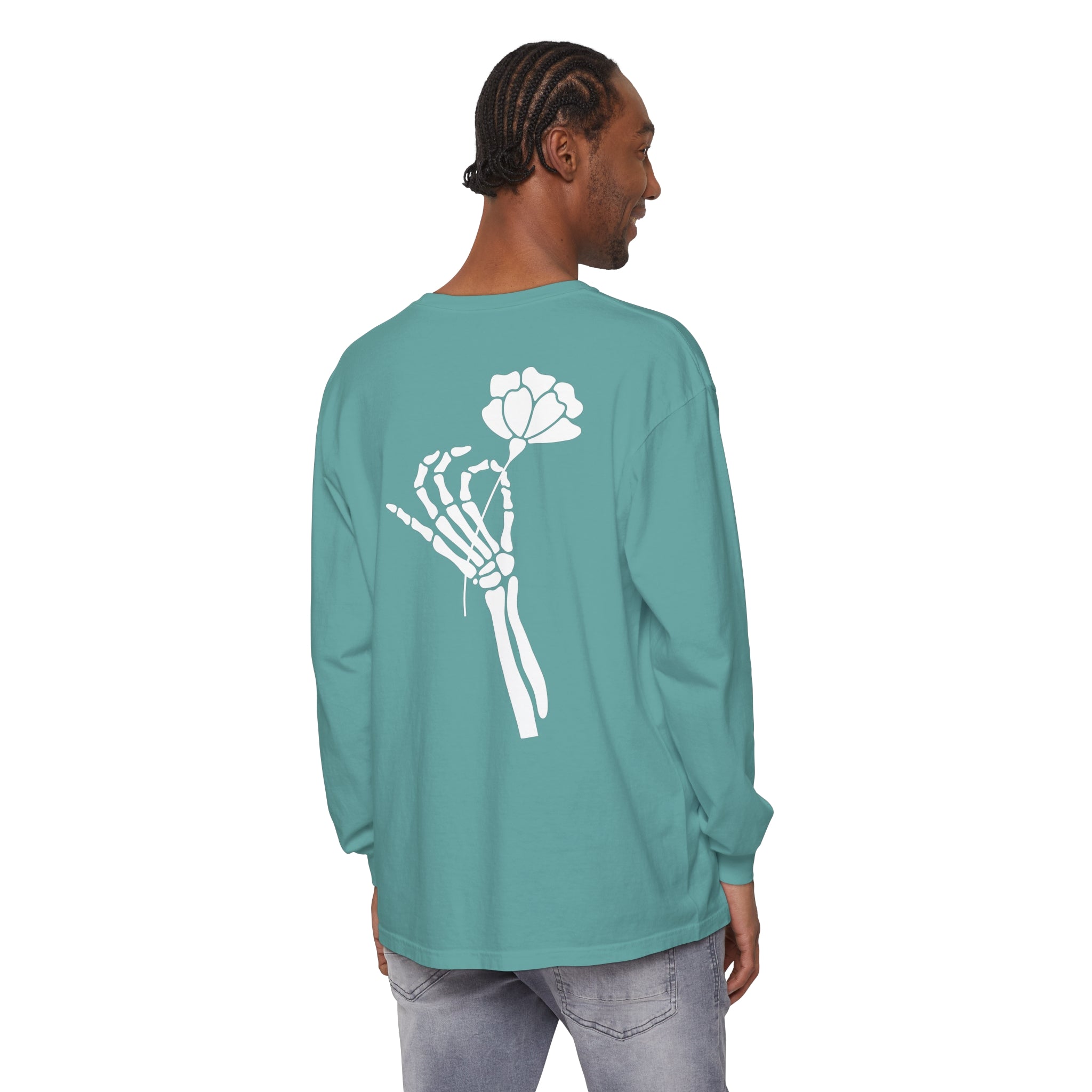 Skeleton Long Sleeve T - Shirt - Floret + Foliage Flower delivery in Fargo, North Dakota