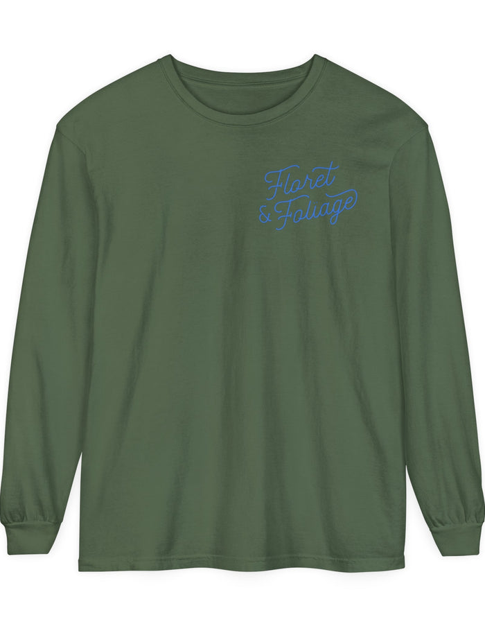 Blue & Green Enjoy the Little Things Long Sleeve T-Shirt  Floret + Foliage