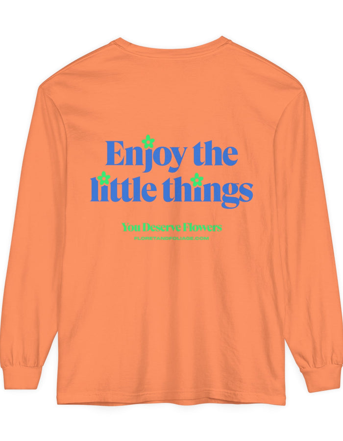 Blue & Green Enjoy the Little Things Long Sleeve T-Shirt  Floret + Foliage