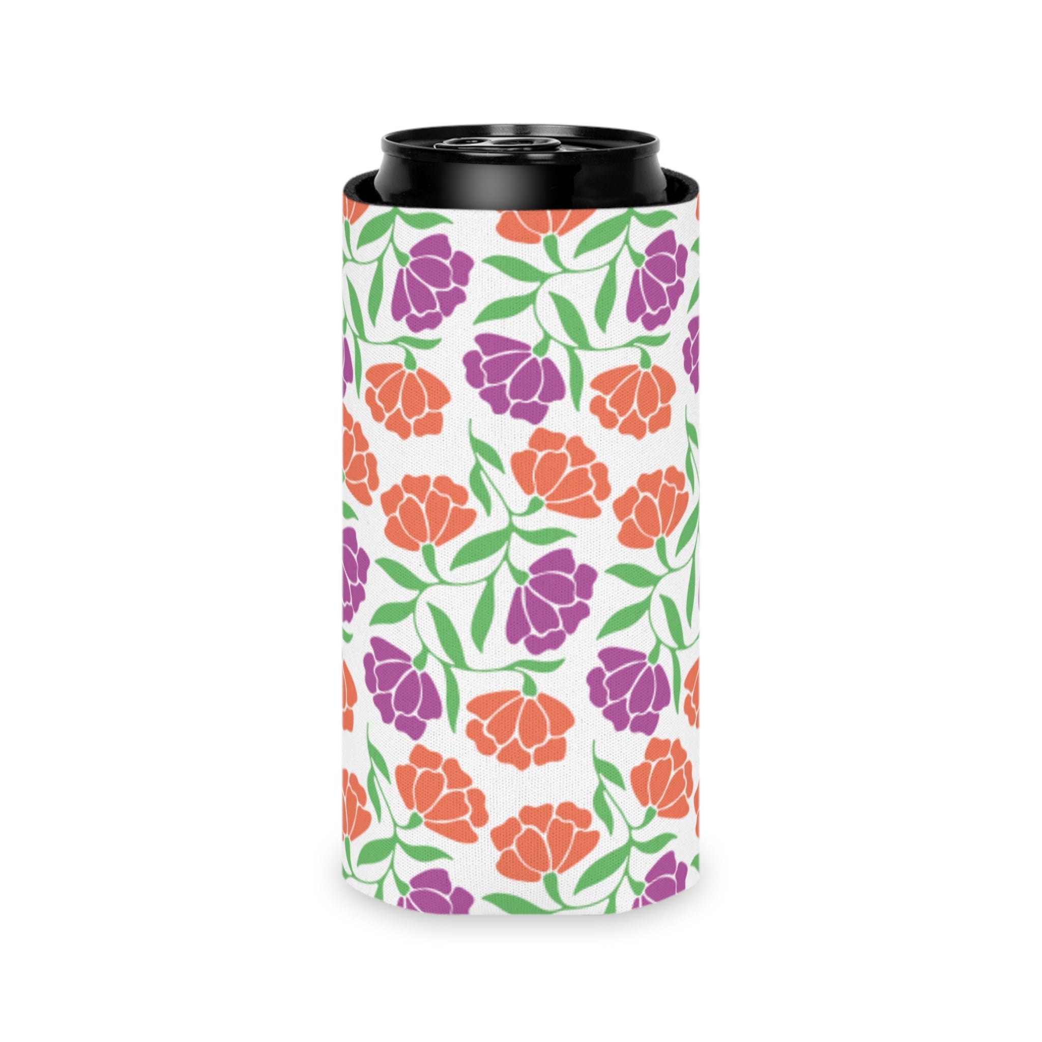 Floral Pattern Can Cooler  Floret + Foliage