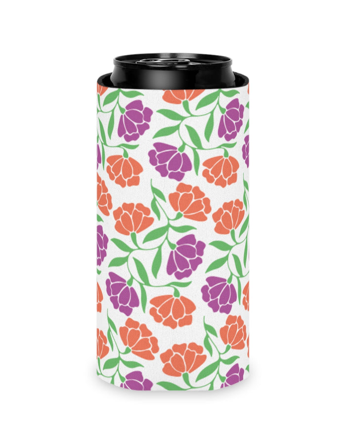 Floral Pattern Can Cooler  Floret + Foliage