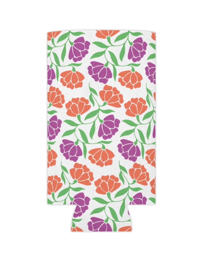 Floral Pattern Can Cooler  Floret + Foliage