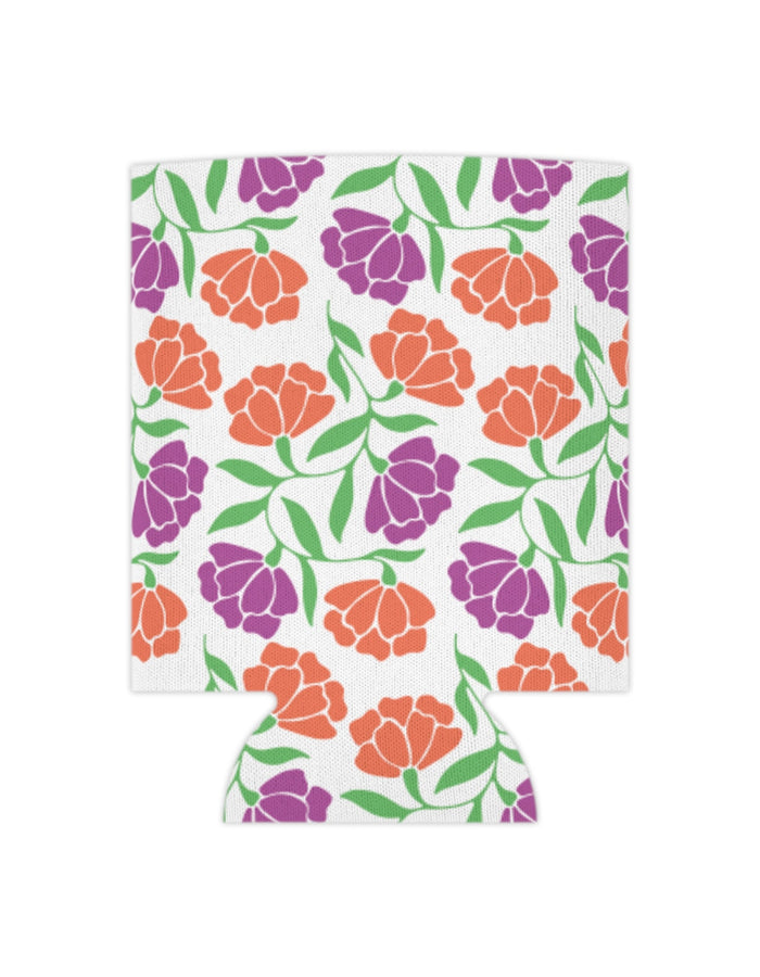 Floral Pattern Can Cooler  Floret + Foliage