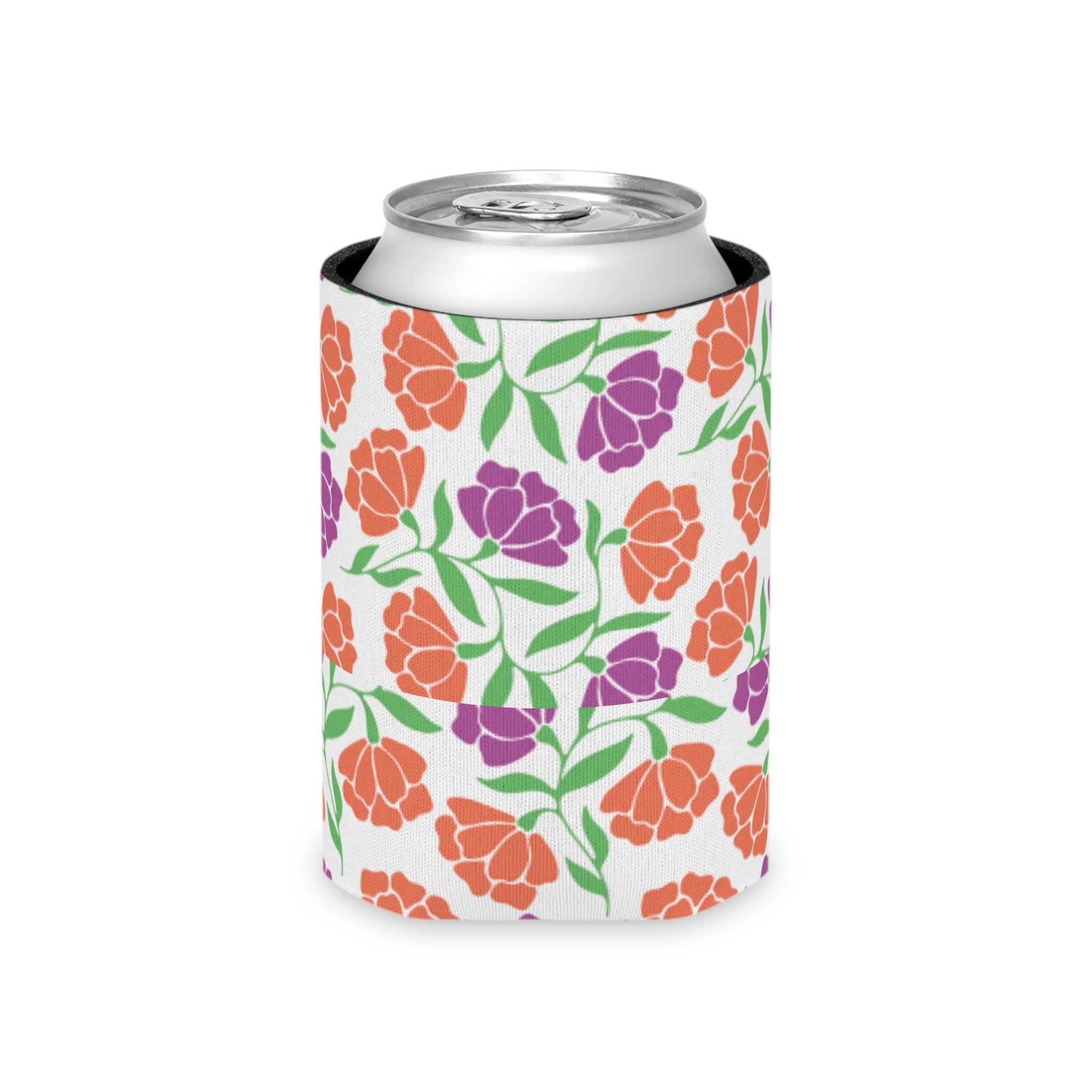 Floral Pattern Can Cooler  Floret + Foliage