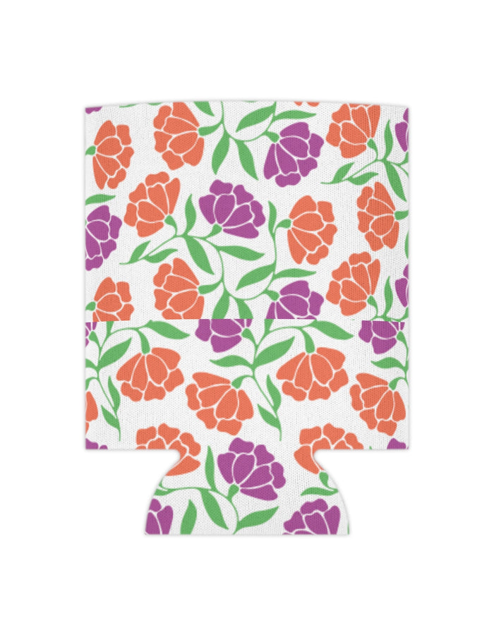 Floral Pattern Can Cooler  Floret + Foliage