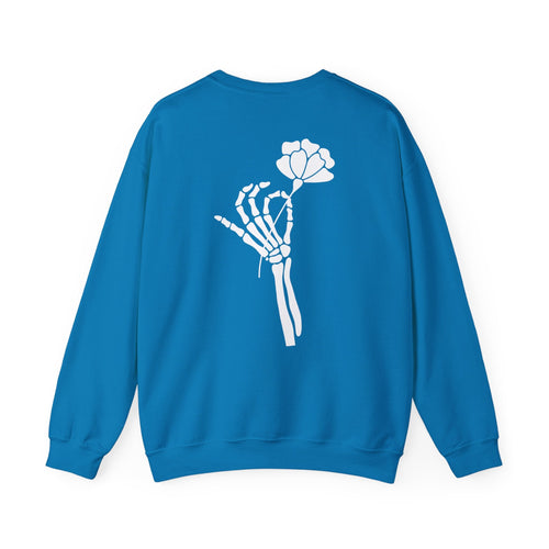 Skeleton Hand Crewneck Sweatshirt  Floret + Foliage