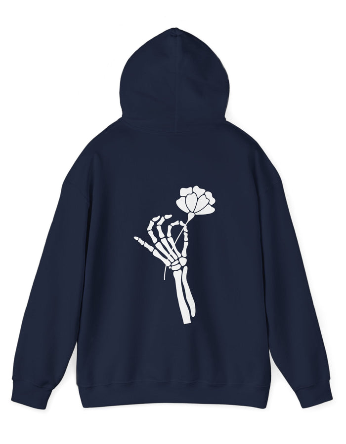 Skeleton Hand Flower Hoodie  Floret + Foliage