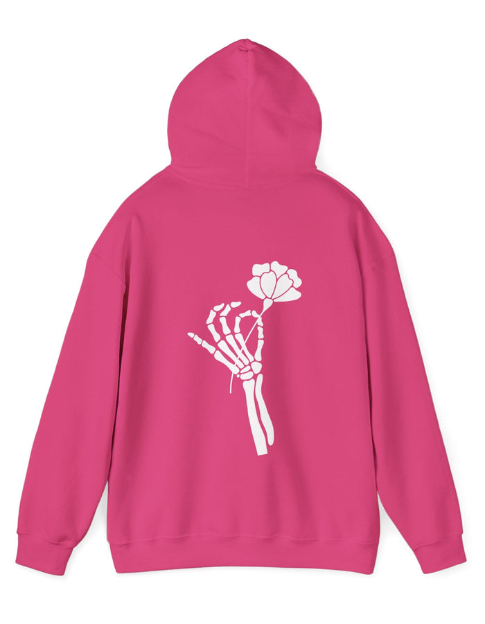 Skeleton Hand Flower Hoodie  Floret + Foliage