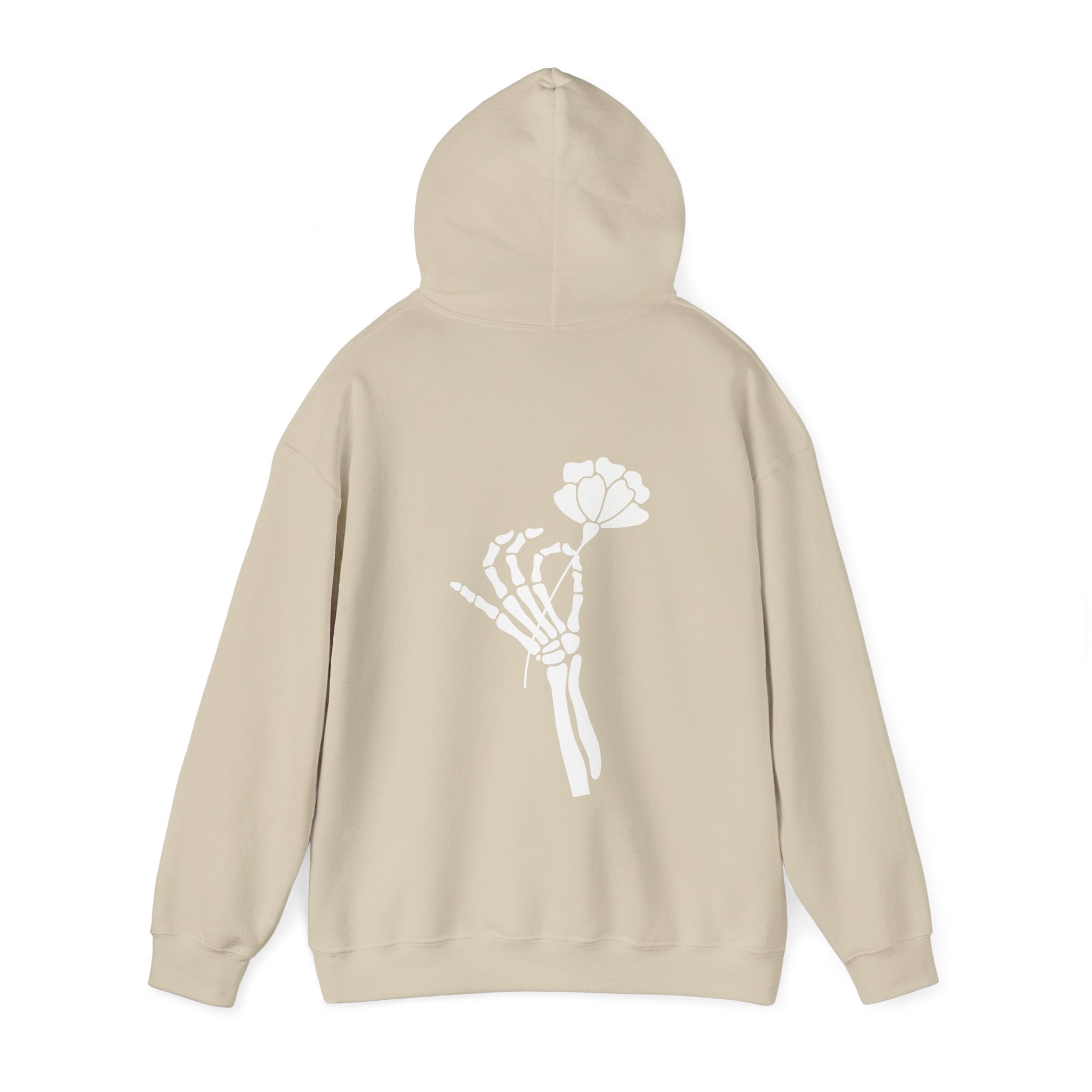 Skeleton Hand Flower Hoodie  Floret + Foliage