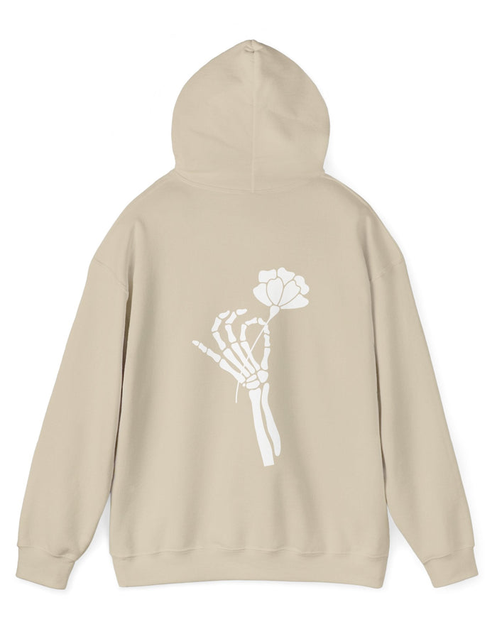 Skeleton Hand Flower Hoodie  Floret + Foliage