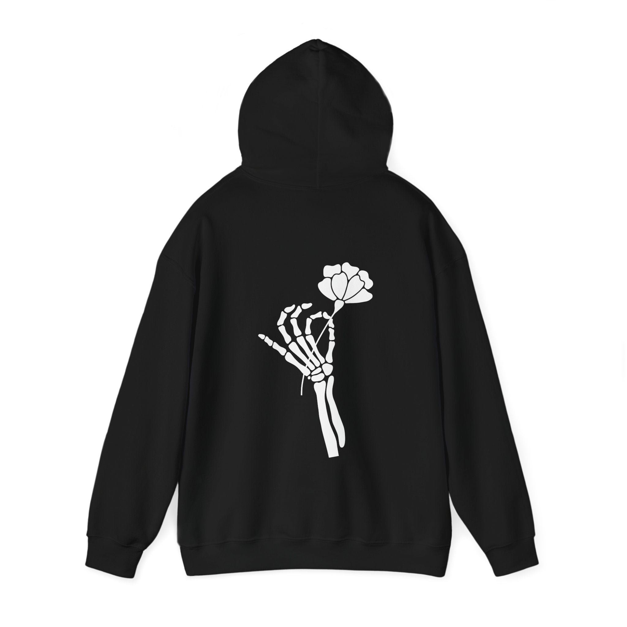 Skeleton Hand Flower Hoodie  Floret + Foliage