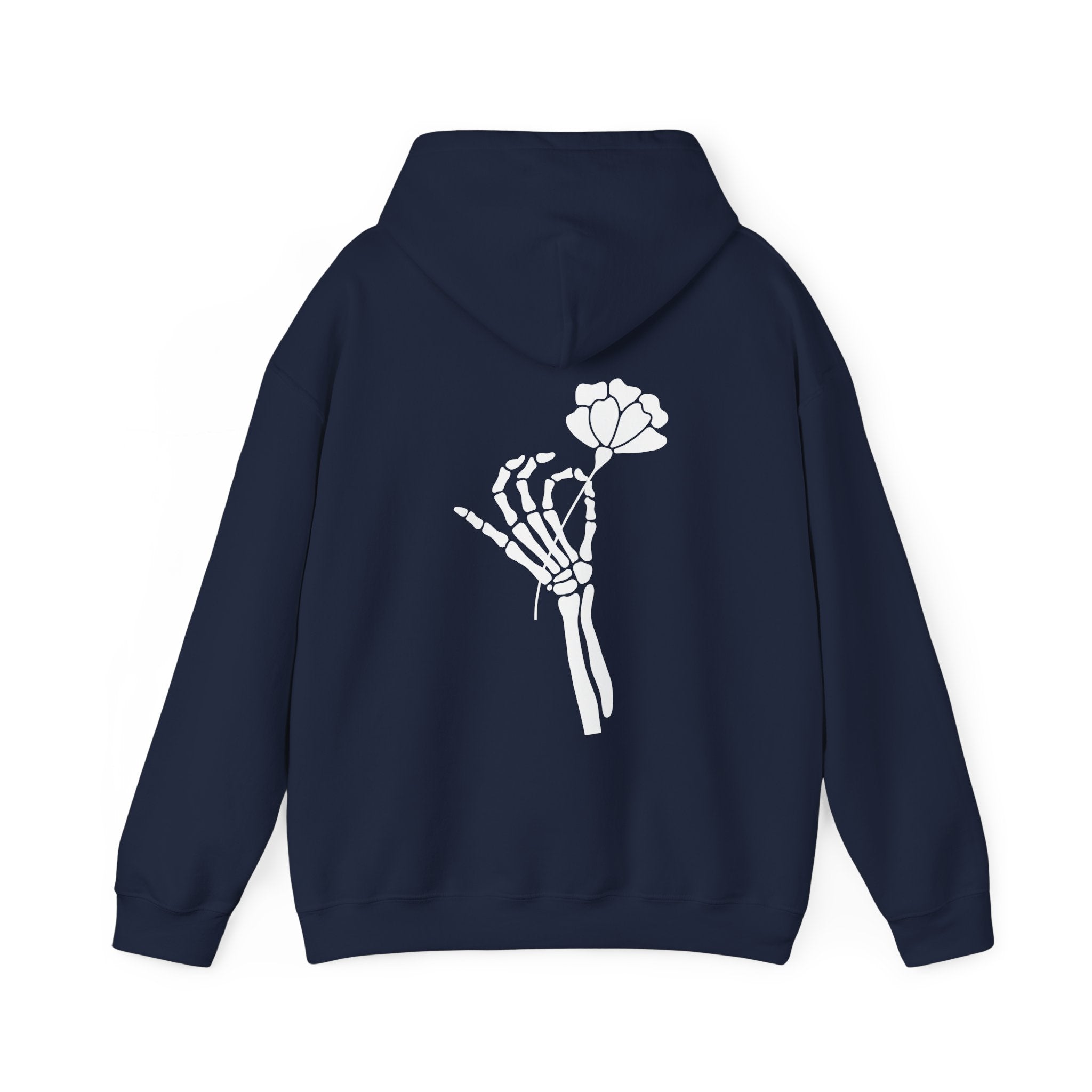 Skeleton Hand Flower Hoodie  Floret + Foliage