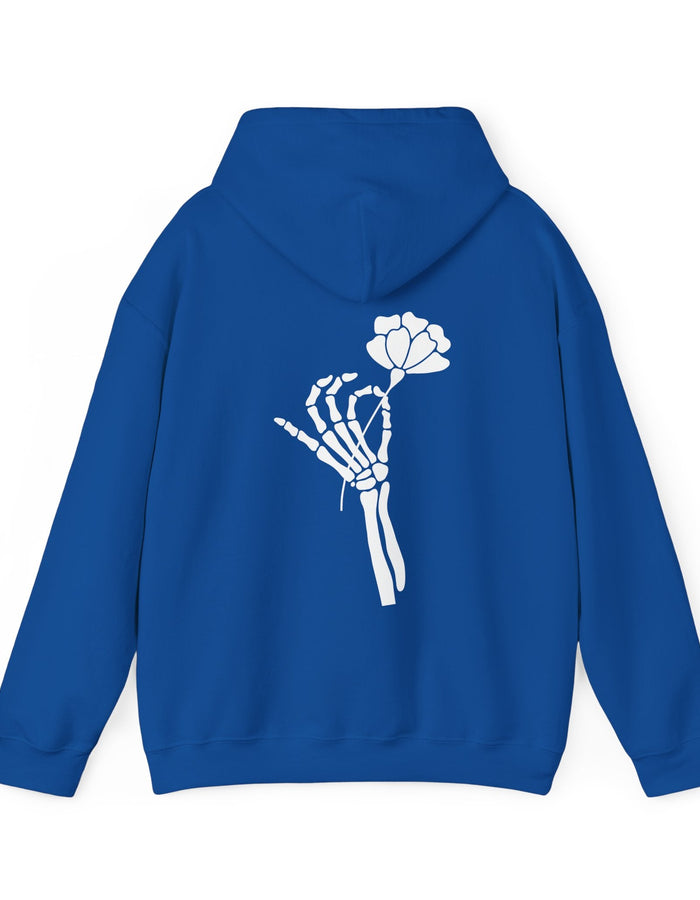 Skeleton Hand Flower Hoodie  Floret + Foliage