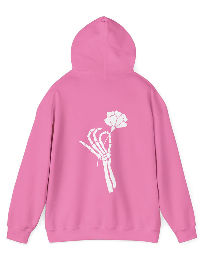 Skeleton Hand Flower Hoodie  Floret + Foliage