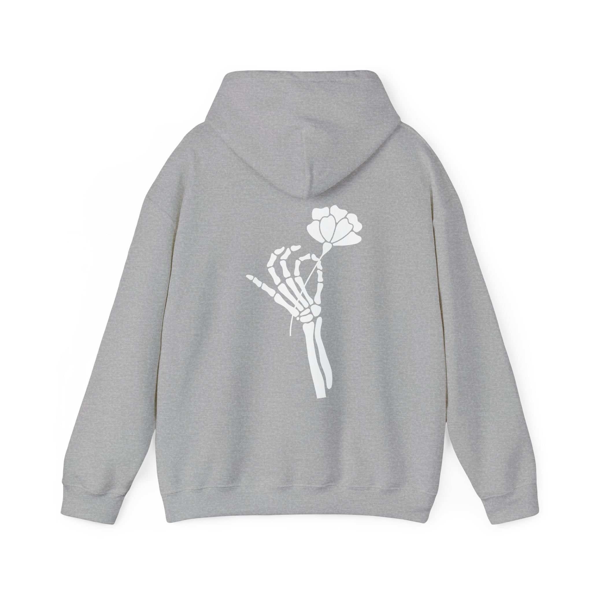 Skeleton Hand Flower Hoodie  Floret + Foliage