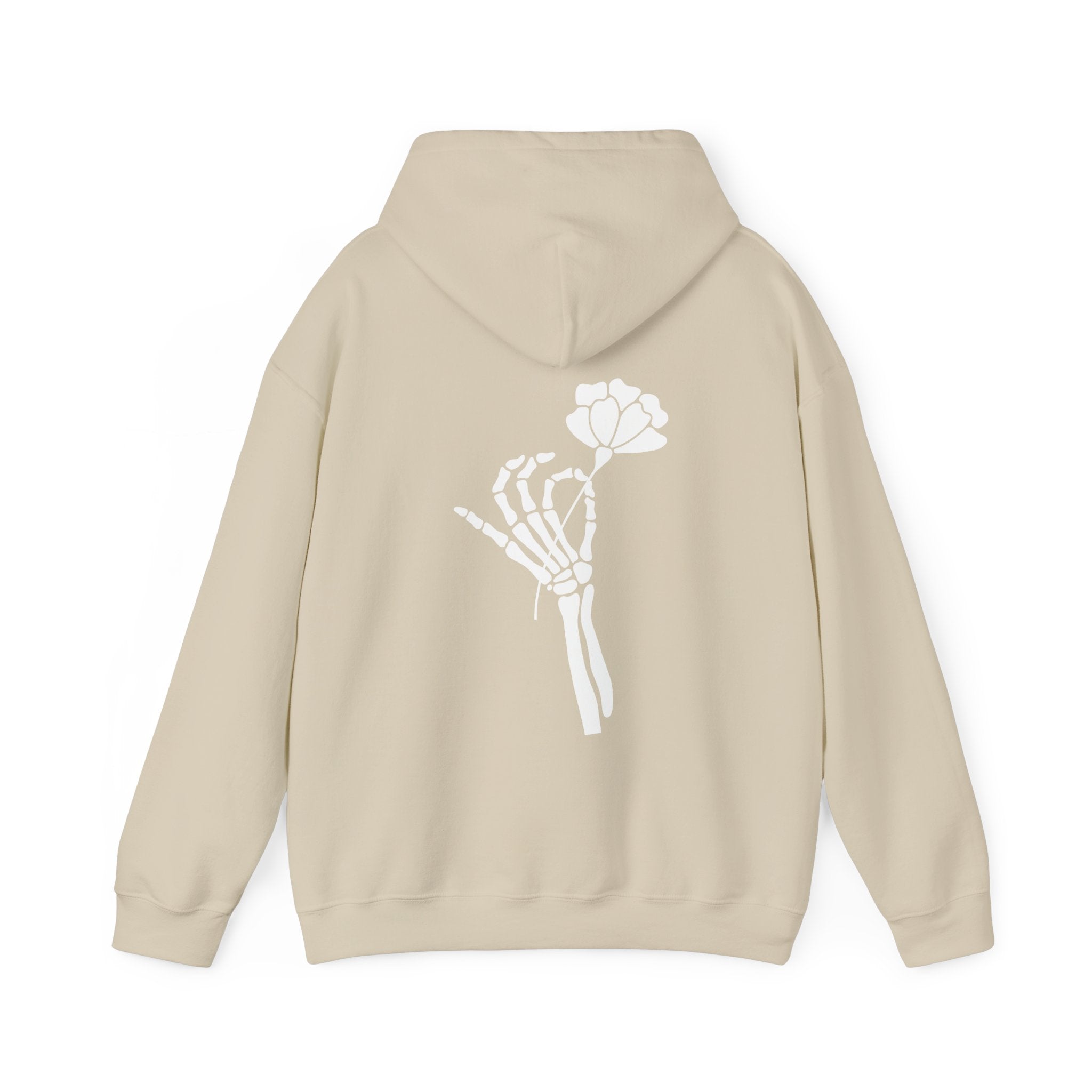 Skeleton Hand Flower Hoodie  Floret + Foliage