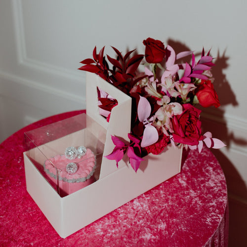 Valentine's Day Cake & Flower Box Set | Sonder x FloFo  Floret + Foliage