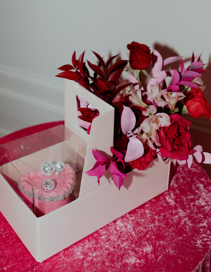 Valentine's Day Cake & Flower Box Set | Sonder x FloFo  Floret + Foliage