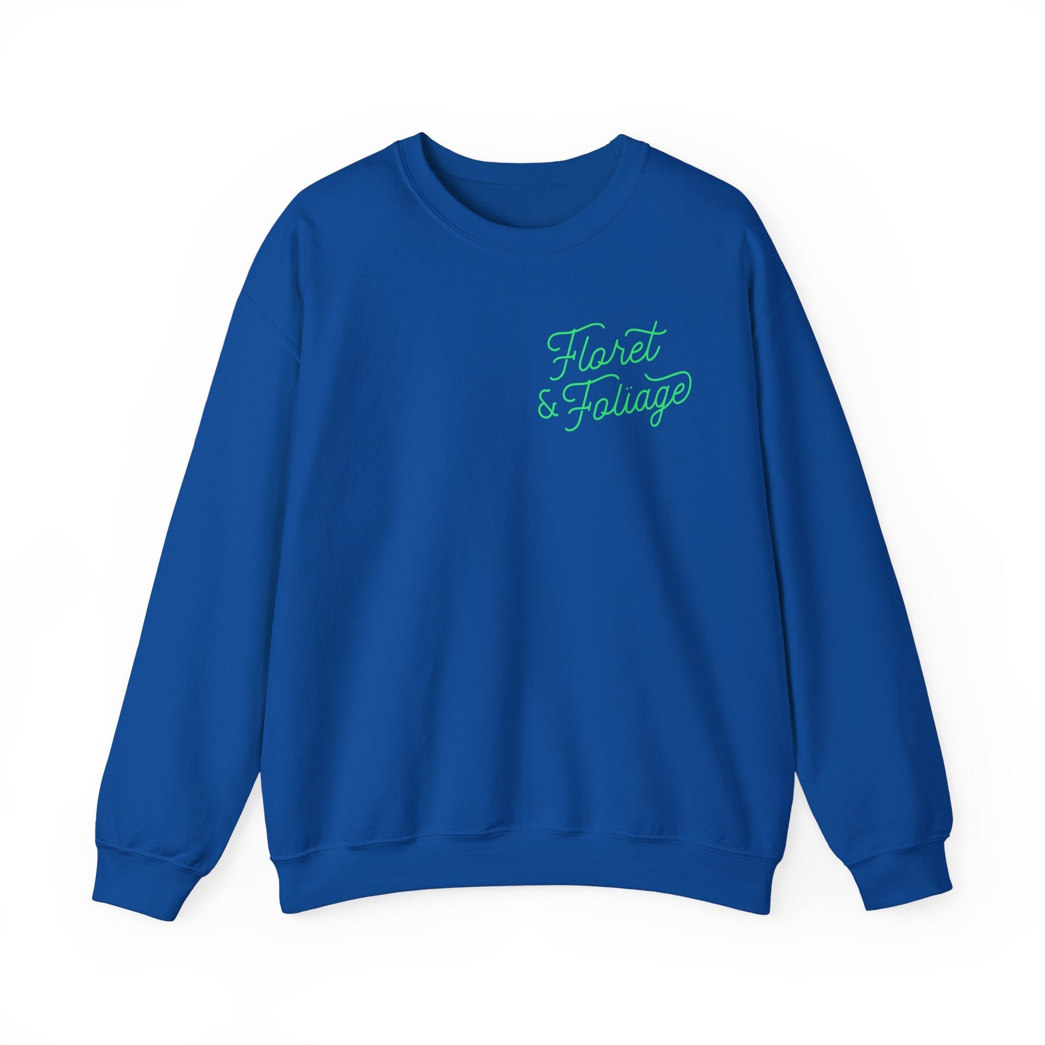 You Deserve Flowers Crewneck Sweatshirt - Green  Floret + Foliage