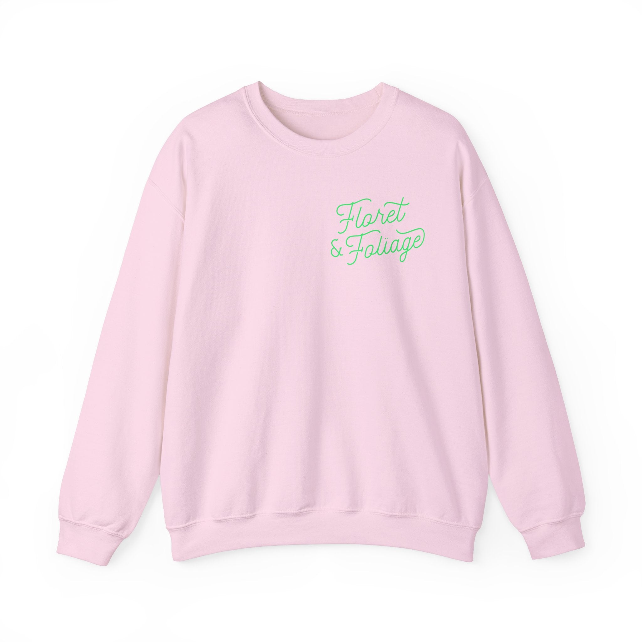 You Deserve Flowers Crewneck Sweatshirt - Green  Floret + Foliage